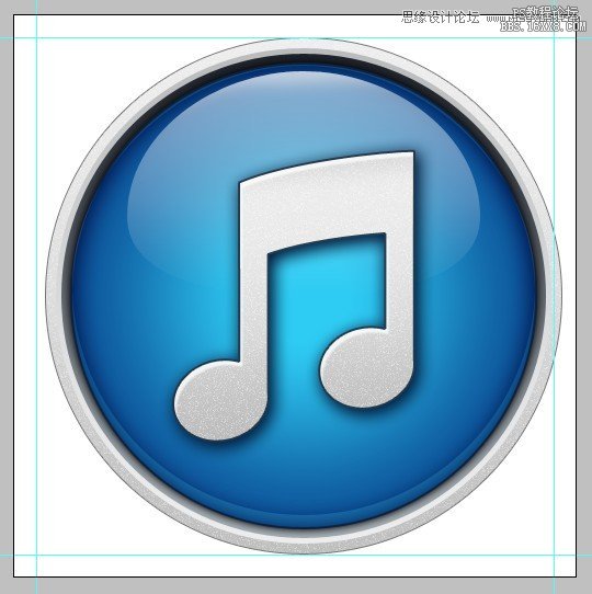 Photoshop绘画立体效果的iTunes图标,PS教程,16xx8.com教程网