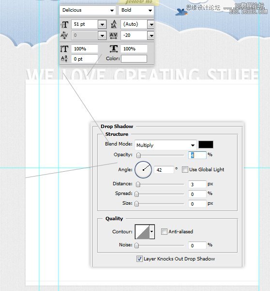 Photoshop设计简洁大方的网页界面,PS教程,16xx8.com教程网