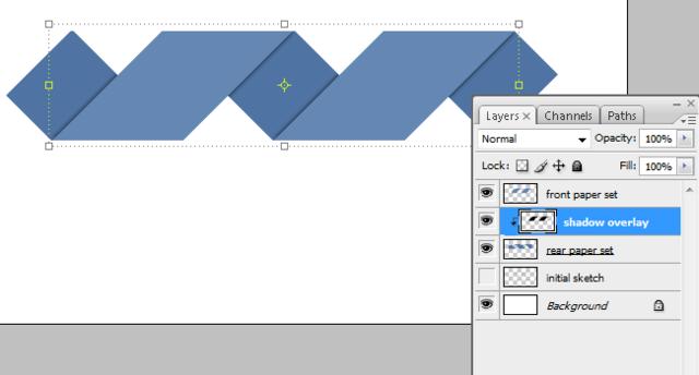 【PS教程】ps打造折纸风格logo