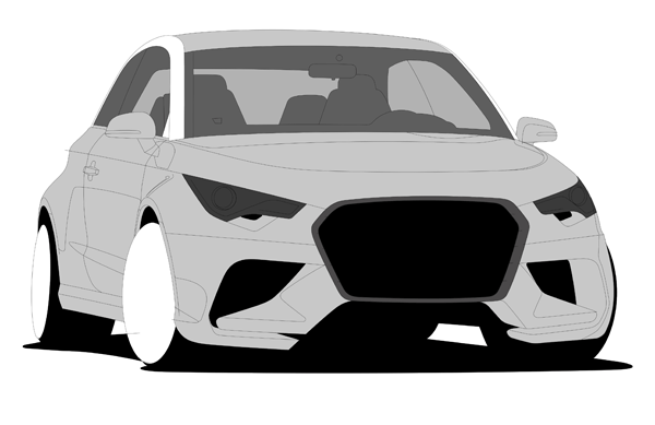 绘画汽车，用PS绘制一个逼真的奥迪汽车