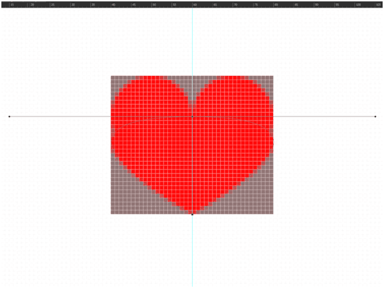图案设计，用PS画一个简单的红色心形图案