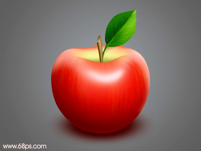 鼠绘食物：Photoshop鼠绘红苹果教程