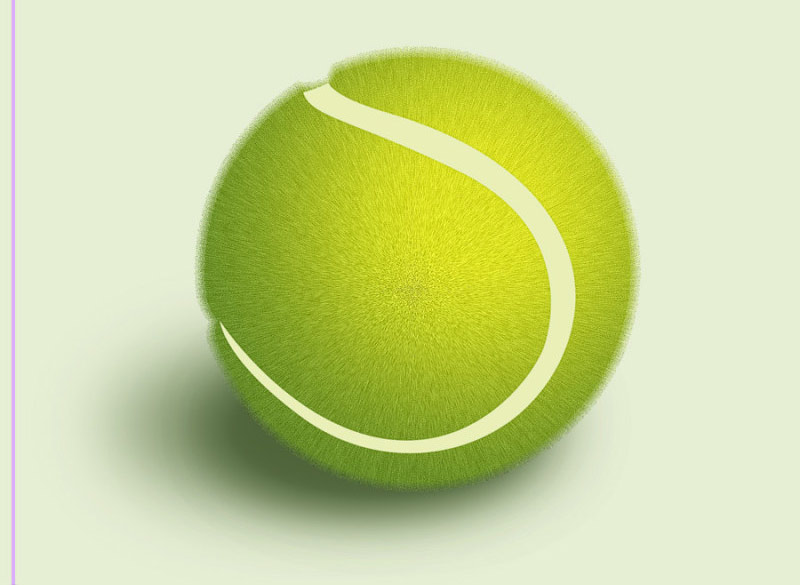 ps鼠绘网球教程