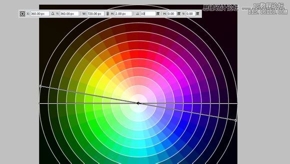 教大家用PS画色轮图