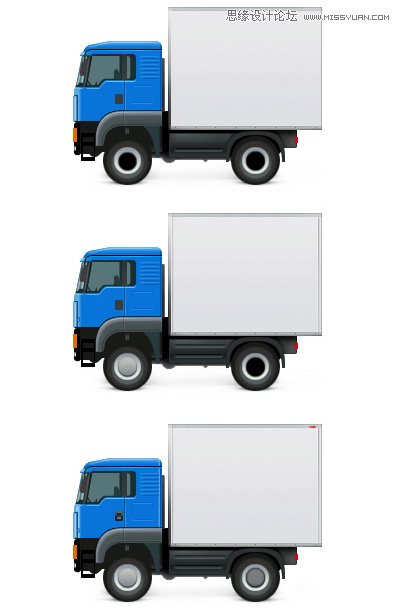Photoshop绘制小货车教程