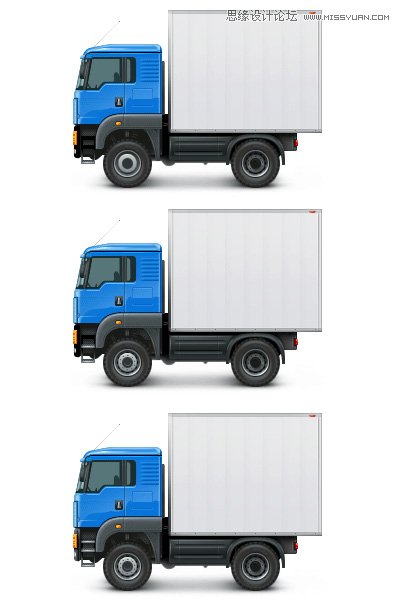Photoshop绘制小货车教程