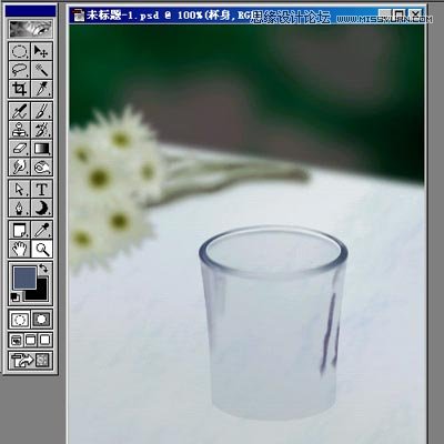 Photoshop绘制温馨的玻璃杯和烛光特效