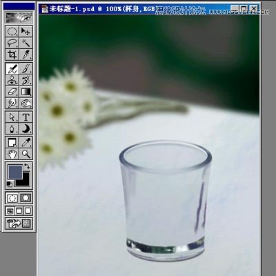 Photoshop绘制温馨的玻璃杯和烛光特效
