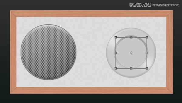 Photoshop绘制逼真写实的高质感收音机