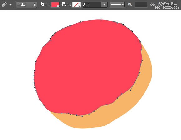 Photoshop绘制漂亮的草莓味甜甜圈