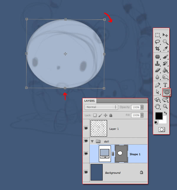 Photoshop绘制可爱小恐怖风格的儿童插图,PS教程,16xx8.com教程网