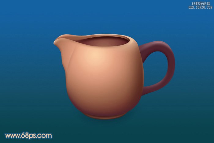 Photoshop鼠绘陶瓷茶壶