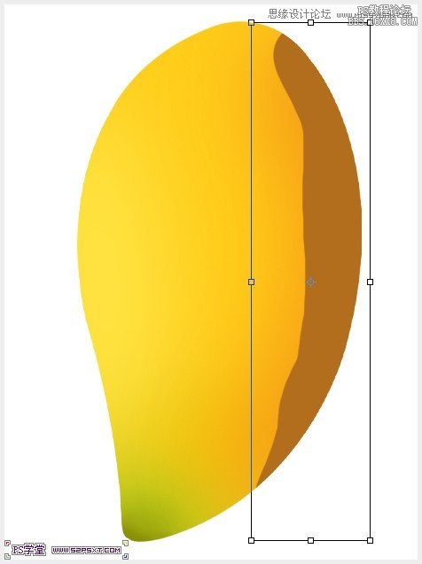 Photoshop鼠绘可口的金色芒果教程,PS教程,16xx8.com教程网