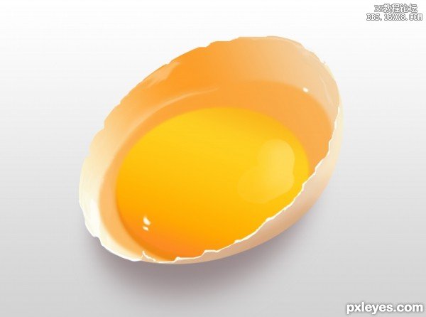 Photoshop鼠绘鸡蛋及蛋黄