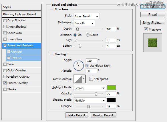 Photoshop绘制逼真的绿色地图,PS教程,16xx8.com教程网