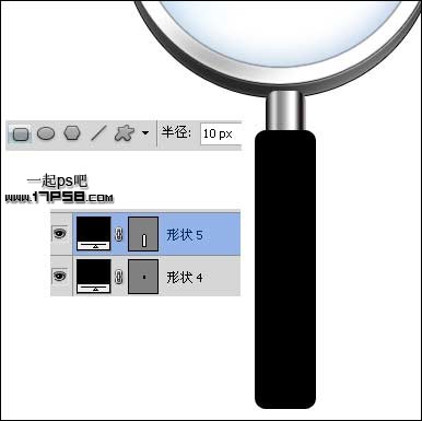 放大镜 图标 ps教程 图层样式