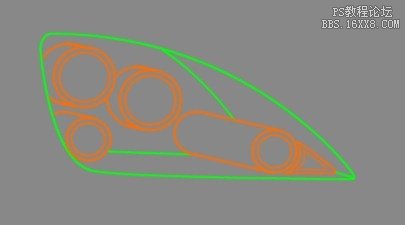 Photoshop绘制逼真的汽车前灯教程,PS教程,思缘教程网