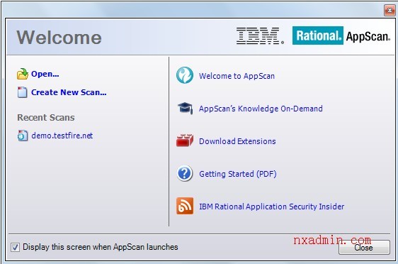 IBM Rational AppScan使用详细说明 - 第1张  | 阿德马Web安全