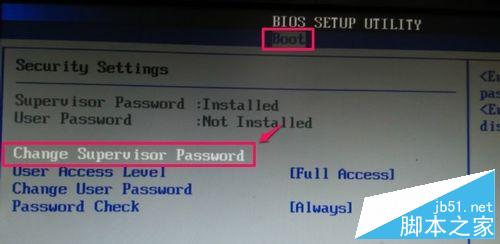 怎样设置或取消BIOS开机密码