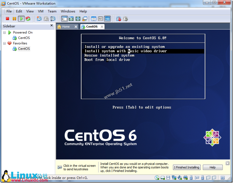 VMware下安装CentOS 6图文安装教程