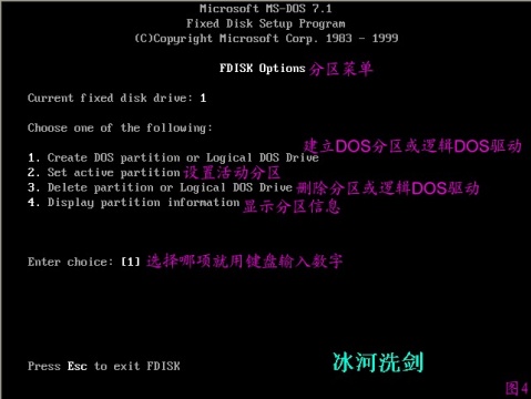FDISK硬盘分区图解教程-