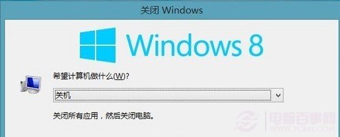 Win8关机界面