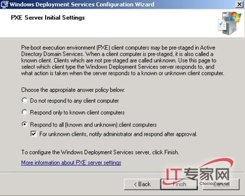 使用Windows Server 2008的WDS部署客户端系统