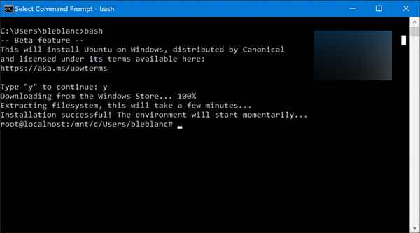 Win10使用进阶：一周年更新14316如何开启Linux Bash命令行