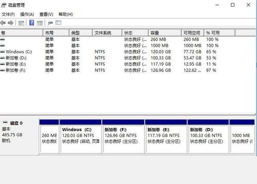 windows10系统下e盘少了100g的解决步骤1.1