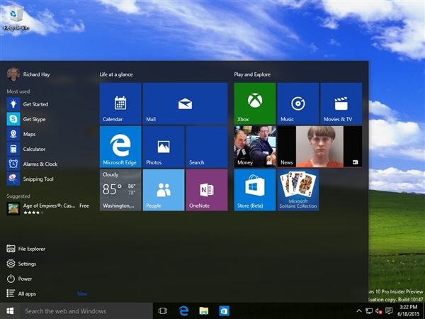 Windows 10 10147批量截图：闪亮新图标
