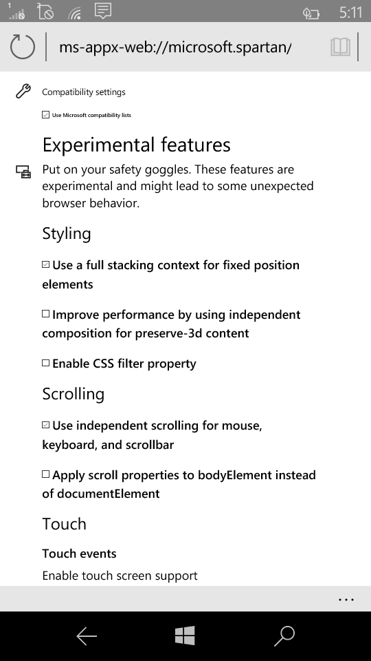 Windows 10 Edge浏览器开启实验功能 速度更快