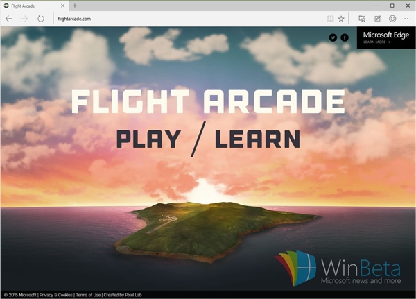 微软模拟飞行登陆Windows 10浏览器：超流畅
