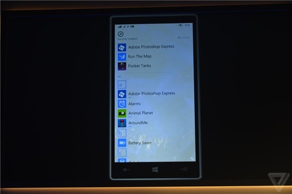 Windows 10手机全方位展示：触摸Office、通用应用