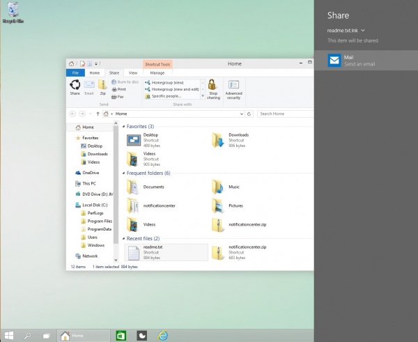 Windows10文件浏览器得到“Share contract”功能的照片 - 1