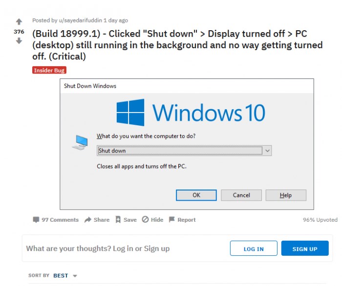Windows10预览版18999出现无法关机和重启怎么办?(附解决办法)
