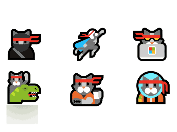 忍者猫驾到！Win10一周年更新加入新Emoji表情
