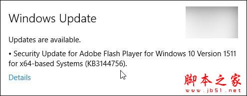 微软推送Win10更新KB3144756：Flash插件大补丸！