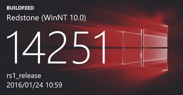 Win10 RS1预览版14251曝光，重大更新即将来临