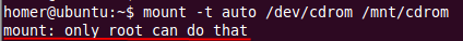 Linux 下使用mount命令挂载CDROM的方法