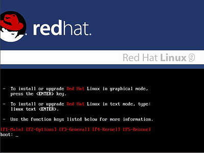 红帽子RedHatLinux9 光盘启动安装过程图解