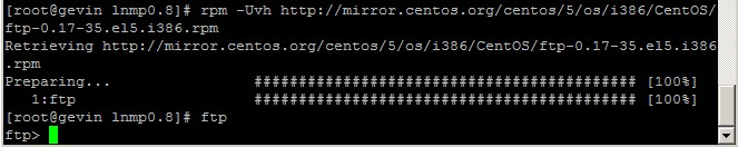 CentOS执行ftp命令提示ftp:command not found解决办法