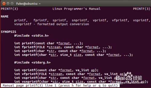 ubuntu man 帮助文档不全