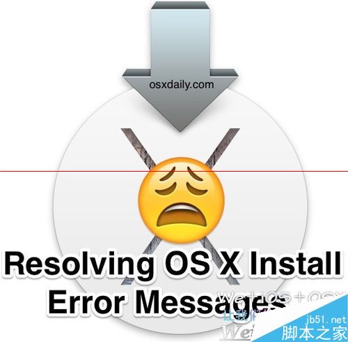 苹果OSX系统安装或更新中出现安装过程已破坏的解决办法
