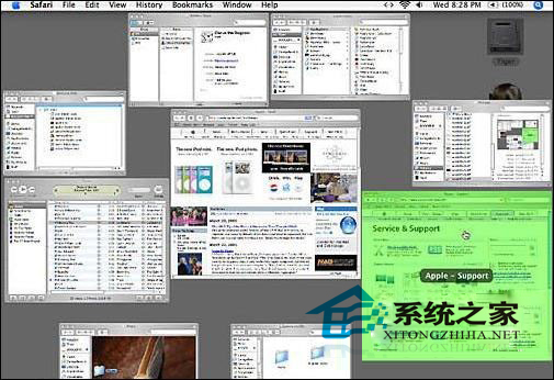 Mac使用Exposé管理杂乱的桌面窗口教程
