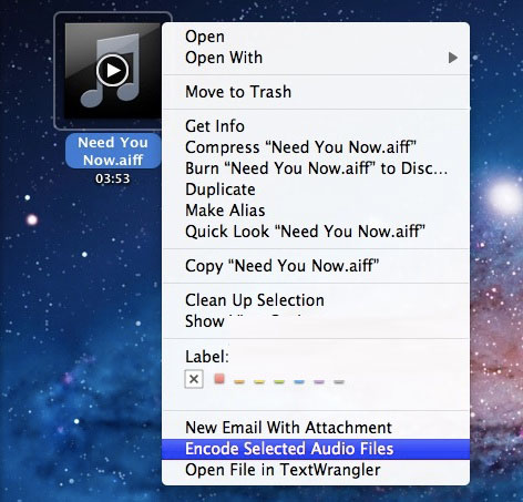  MAC OS Lion下将音频文件转换为m4a格式的技巧