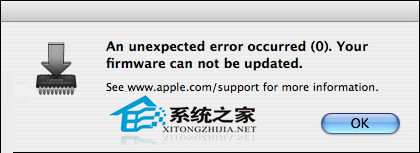 MAC系统不能进行固件更新突然显示出现意外