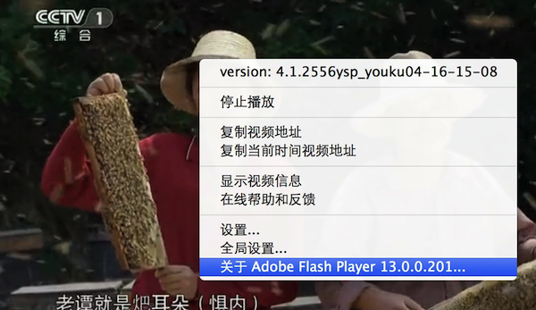 苹果电脑怎样查看Mac版Flash Player的版本号