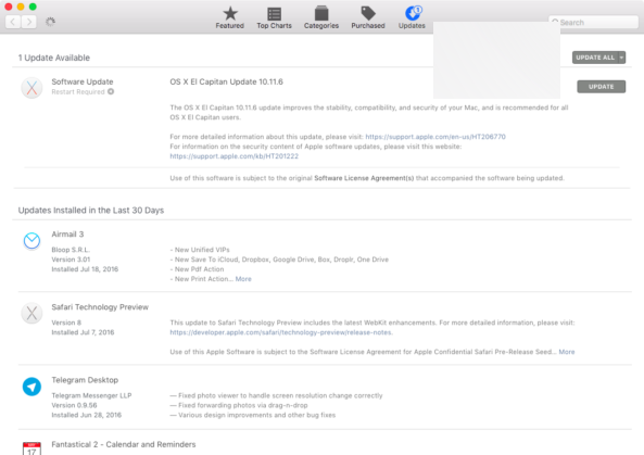 苹果推送OSX10.11.6正式版/macOS Sierra开发者预览版Beta3固件更新