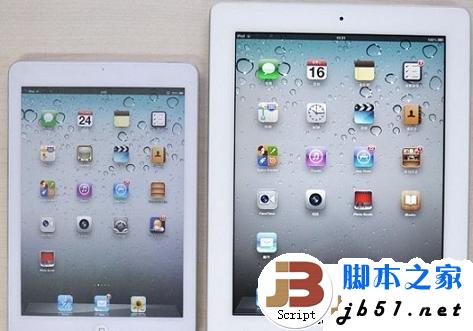 iPad Mini与iPad3正面外观对比