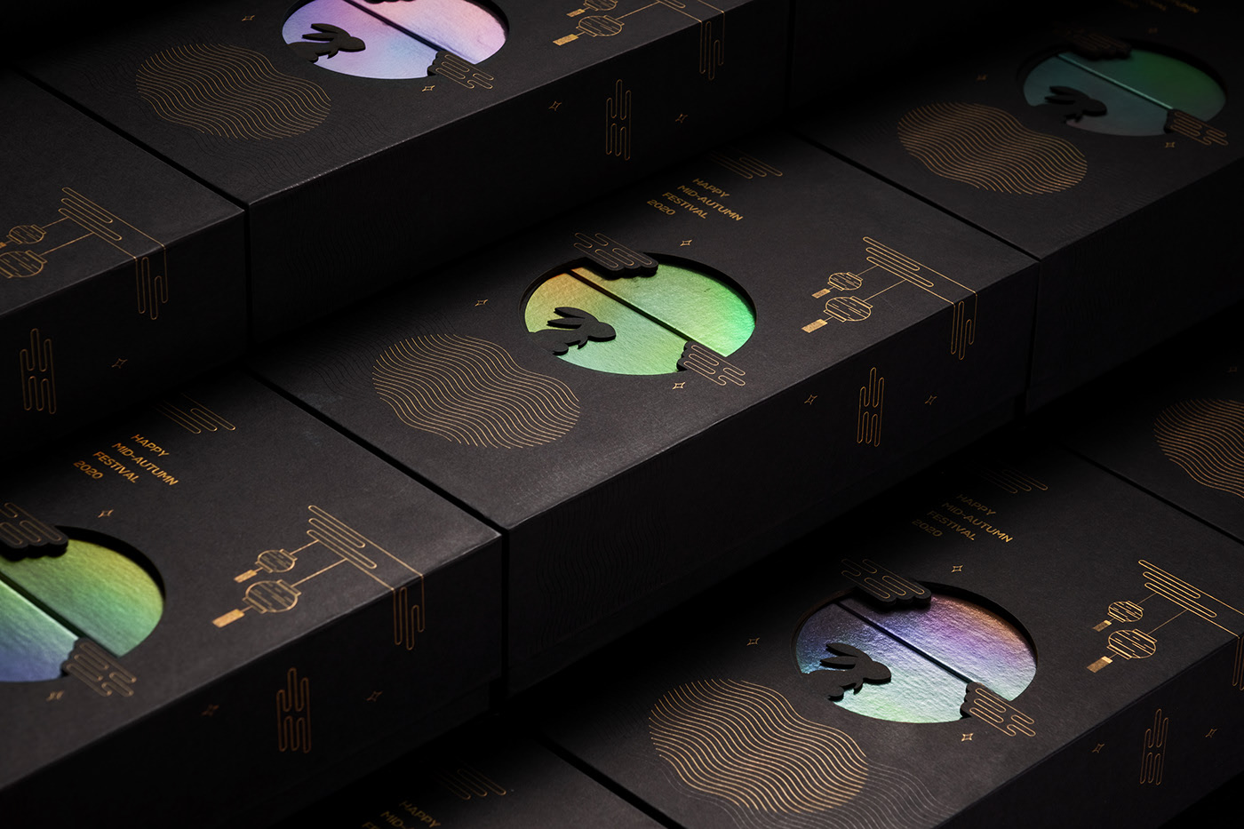 创意时尚的月饼礼品包装盒设计，Bracom Agency月饼礼盒包装设计